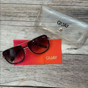Quay All In Navigator Sunglasses with Case